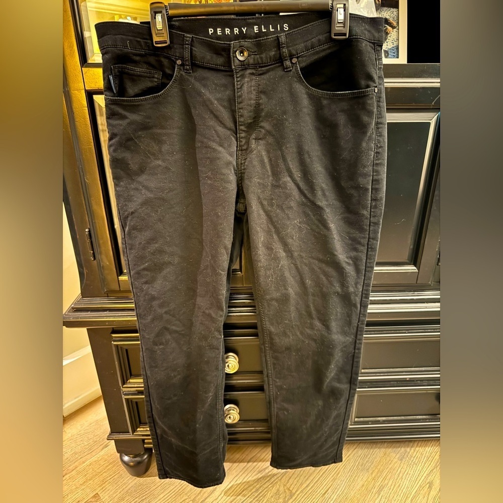 Perry Ellis men’s black work pants